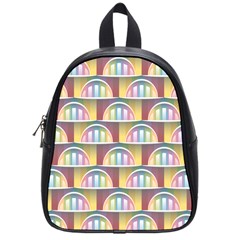 Seamless Pattern Background Abstract School Bag (small)