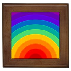 Rainbow Background Colorful Framed Tiles by HermanTelo