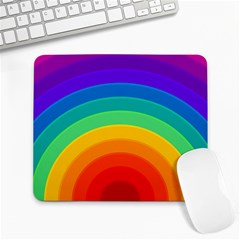 Rainbow Background Colorful Large Mousepads by HermanTelo