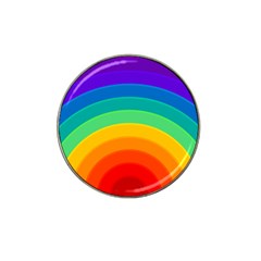 Rainbow Background Colorful Hat Clip Ball Marker