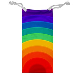 Rainbow Background Colorful Jewelry Bag