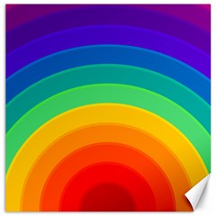 Rainbow Background Colorful Canvas 12  X 12  by HermanTelo