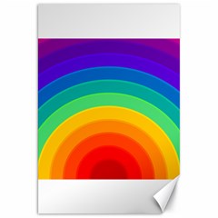 Rainbow Background Colorful Canvas 20  X 30  by HermanTelo