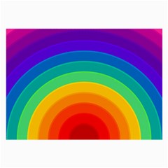 Rainbow Background Colorful Large Glasses Cloth (2-side)