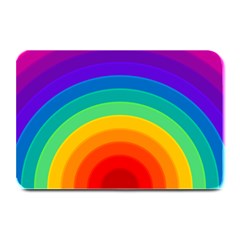 Rainbow Background Colorful Plate Mats by HermanTelo