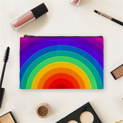 Rainbow Background Colorful Cosmetic Bag (medium)