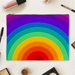 Rainbow Background Colorful Cosmetic Bag (xl)