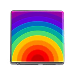 Rainbow Background Colorful Memory Card Reader (square 5 Slot) by HermanTelo