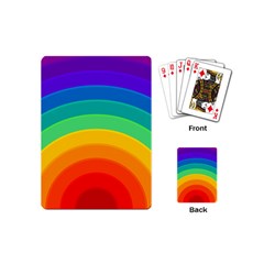 Rainbow Background Colorful Playing Cards (mini)