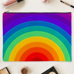 Rainbow Background Colorful Cosmetic Bag (xxxl)