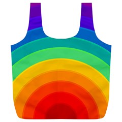 Rainbow Background Colorful Full Print Recycle Bag (xl)