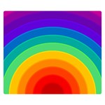 Rainbow Background Colorful Double Sided Flano Blanket (Small)  50 x40  Blanket Back