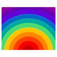 Rainbow Background Colorful Double Sided Flano Blanket (medium) 