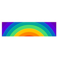 Rainbow Background Colorful Satin Scarf (oblong)