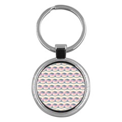 Seamless Pattern Background Cube Key Chains (round)  by HermanTelo