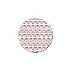 Seamless Pattern Background Cube Golf Ball Marker