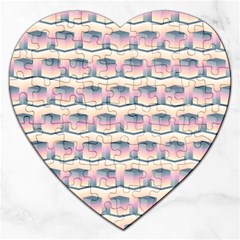 Seamless Pattern Background Cube Jigsaw Puzzle (heart) by HermanTelo