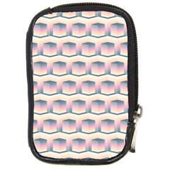 Seamless Pattern Background Cube Compact Camera Leather Case