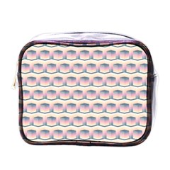 Seamless Pattern Background Cube Mini Toiletries Bag (one Side)