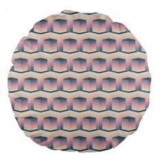 Seamless Pattern Background Cube Large 18  Premium Round Cushions