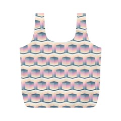 Seamless Pattern Background Cube Full Print Recycle Bag (m)