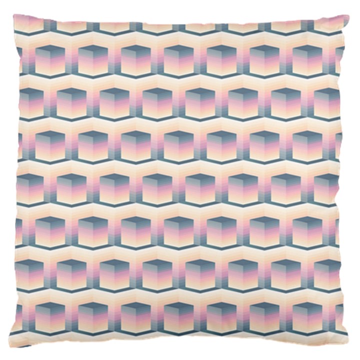 Seamless Pattern Background Cube Large Flano Cushion Case (Two Sides)