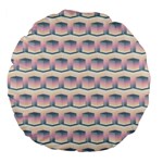 Seamless Pattern Background Cube Large 18  Premium Flano Round Cushions Back