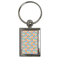 Seamless Pattern Background Abstract Rainbow Key Chains (rectangle) 