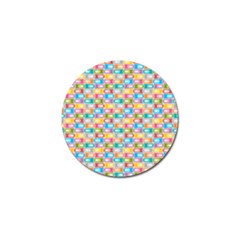 Seamless Pattern Background Abstract Rainbow Golf Ball Marker