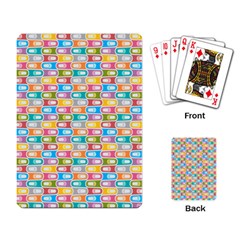 Seamless Pattern Background Abstract Rainbow Playing Cards Single Design