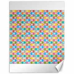 Seamless Pattern Background Abstract Rainbow Canvas 12  X 16 