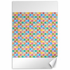 Seamless Pattern Background Abstract Rainbow Canvas 24  X 36  by HermanTelo