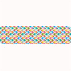 Seamless Pattern Background Abstract Rainbow Large Bar Mats