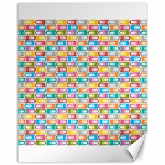 Seamless Pattern Background Abstract Rainbow Canvas 11  X 14 