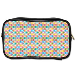 Seamless Pattern Background Abstract Rainbow Toiletries Bag (two Sides)