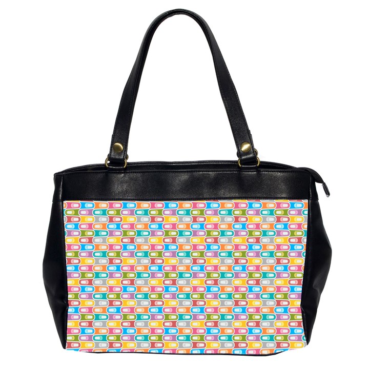 Seamless Pattern Background Abstract Rainbow Oversize Office Handbag (2 Sides)