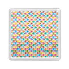 Seamless Pattern Background Abstract Rainbow Memory Card Reader (square)