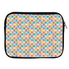 Seamless Pattern Background Abstract Rainbow Apple Ipad 2/3/4 Zipper Cases