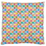 Seamless Pattern Background Abstract Rainbow Large Flano Cushion Case (One Side) Front