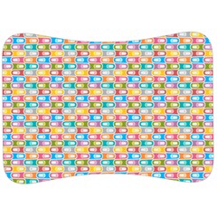 Seamless Pattern Background Abstract Rainbow Velour Seat Head Rest Cushion