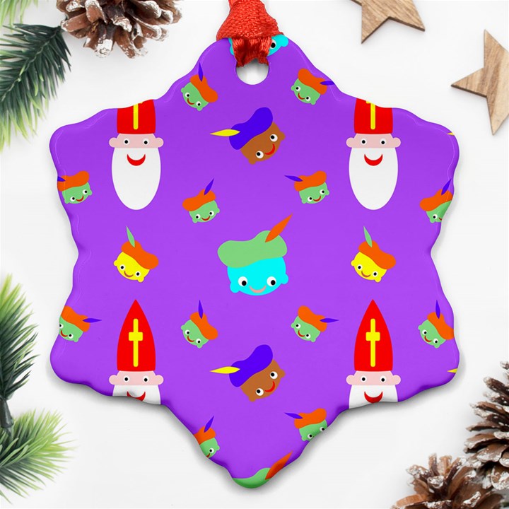 Saint Nicholas Ornament (Snowflake)