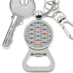 Seamless Pattern Background Abstract Circle Bottle Opener Key Chains