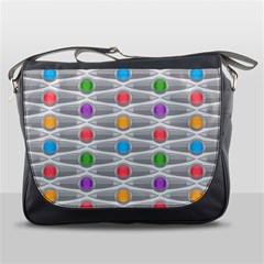 Seamless Pattern Background Abstract Circle Messenger Bag