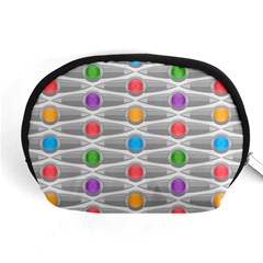 Seamless Pattern Background Abstract Circle Accessory Pouch (medium)