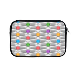 Seamless Pattern Background Abstract Circle Apple Macbook Pro 13  Zipper Case