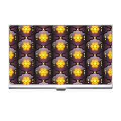 Pattern Background Yellow Bright Business Card Holder