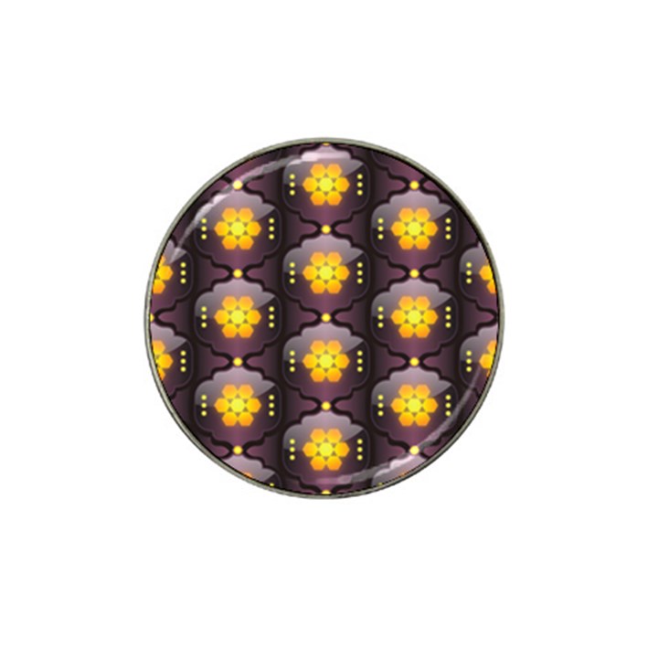 Pattern Background Yellow Bright Hat Clip Ball Marker