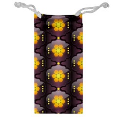 Pattern Background Yellow Bright Jewelry Bag