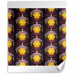 Pattern Background Yellow Bright Canvas 16  X 20 