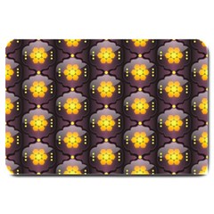 Pattern Background Yellow Bright Large Doormat 